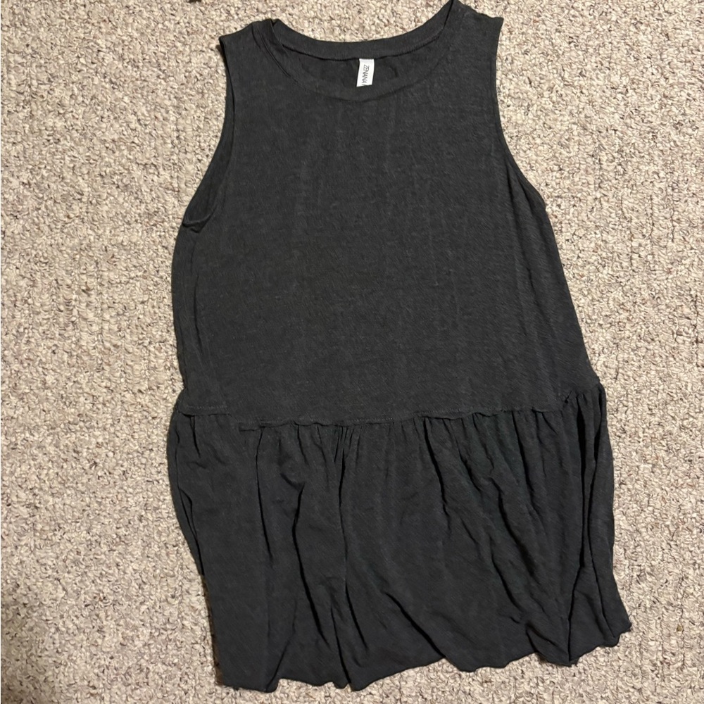Zenana Outfitters Charcoal Sleeveless Tank
